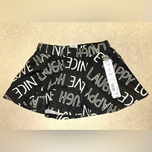 Okie Dokie Black & White Baby Girl Skirt